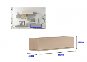 Modular living room, modern design MixIT - option 8