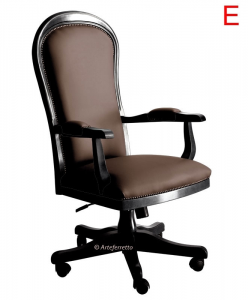 Office armchair Mike Dark with eco-leather cover