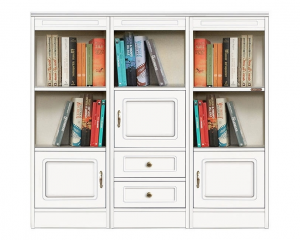 Low bookcase in wood Compos Collection