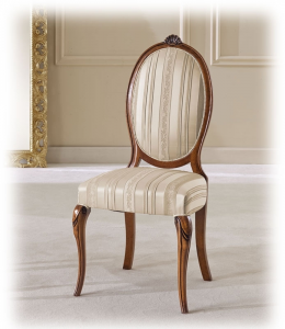 Oval backrest dining chair