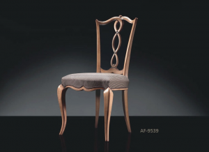 Shaped back dining chair