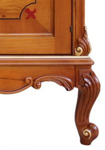 Carved sideboard with briar-root