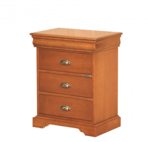 Wooden bedside table Louis Philippe style