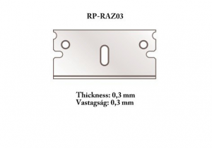 Razor blade 0,3mm 5 pcs