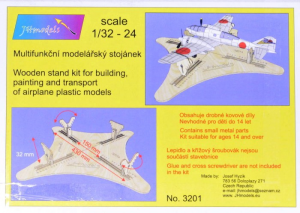 Wooden stand for airplanes building/transport