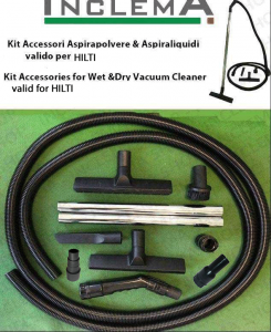 KIT tubo flessibile e Accessori Aspirapolvere & Aspiraliquidi (tubo diametro 32) valido per HILTI 
