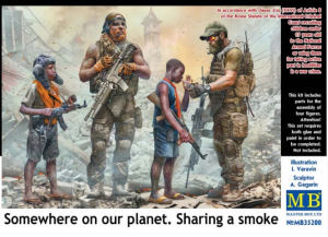 Somewhere on our planet. Sharing a smoke