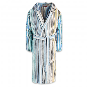 Details about   Missoni Unisex hooded bathrobe with terry cloth TABATA 159 