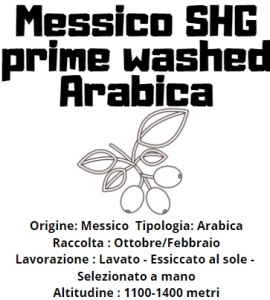 Messico SHG prime washed Arabica 250gr in grani tostatura media scura
