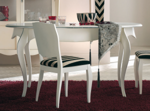 Ovaler Tisch weiß zum ausziehen 160/200 cm