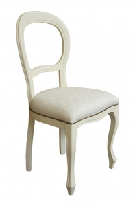 Chaise blanc laquée style Louis Philippe