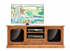TV-Lowboard mit Glastüren