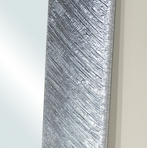 Wandspiegel rechteckig glänzendes Silberblatt