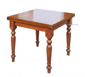 Tisch 80x80 ausziehbar Holz mit Zusatzplatte