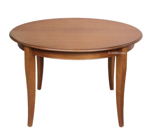 Table ronde avec allonge diamètre 100 cm