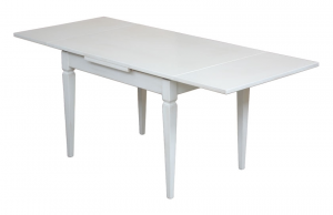 Table avec allonges laquée 120-200 cm