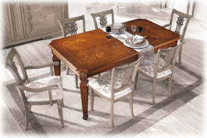 Table de salle à manger Lux cm 180-260