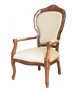 Klassischer Sessel mit Schnitzarbeit Louis Philippe