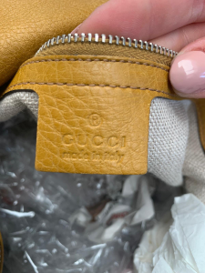 Borsa Gucci Originale Giallo Ocra Cod. 238950-486628 (disponibile Solo Online)