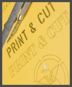 Print & Cut – A4 – Yellow Kabuki sheet