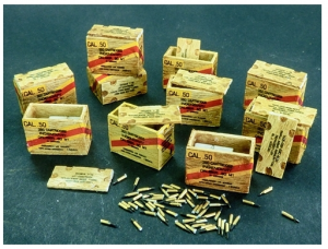 US ammunition boxes with cartons of charges