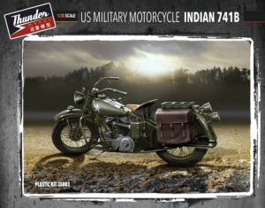 THUNDER MODEL 35003 US Military Motorcycle Indian 741B