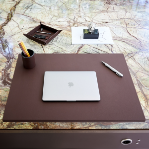 Desk Pad Adamantis Real Leather Brown