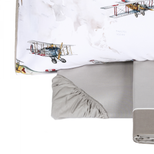 FAZZINI sheets complete FLIGHT airplanes with under and pillowcases