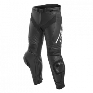 Pantalone Dainese Delta 3 Leather Pants Black/Black/White
