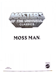 Masters of the Universe Classics: MOSS MAN (Used)