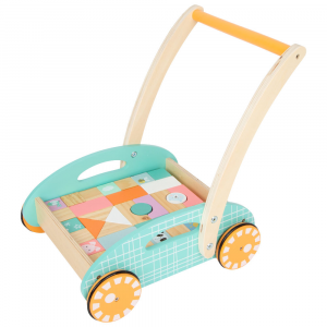 Carrello Primi passi per bambini in legno Pastello Small foot Legler