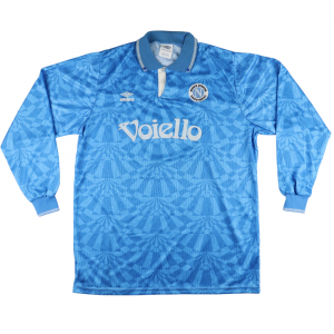 1992-93 Napoli Maglia Match Worn vs Udinese #4 F.Pari L Autografata