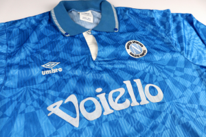 1992-93 Napoli Maglia Match Worn vs Udinese #4 F.Pari L Autografata