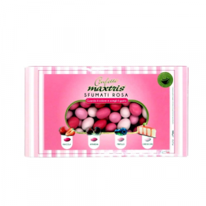 Maxtris confetti sfumati rosa gusti assortiti frutta e dolce