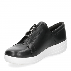 Fitflop New Zip sneaker black leather-4