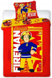 Copripiumino Fireman Sam Biancheria da Letto 140 x 200 cm