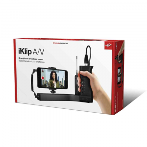 IKlip A/V supporto broadcast audio video per smartphone e iPhone