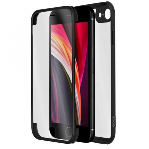 QDOS - Custodia OptiGuard Infinity Glass Defense iPhone SE (20/22)/8/7 - nero