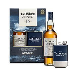 Whisky Talisker confezione bottiglia + fiaschetta CL.70