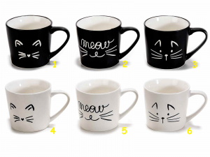Tazzina da caffè con disegnati dei musetti di gatto
(720519)