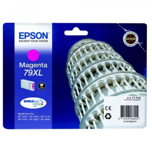 Tanica inchiostro magenta EPSON DURABrite Ultra, serie 79XL/ Torre di Pisa