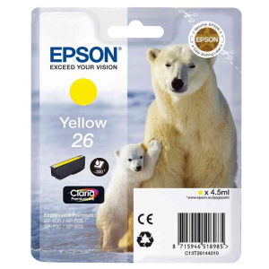Cartuccia di inchiostro Giallo Claria Premium 26 Orso Polare