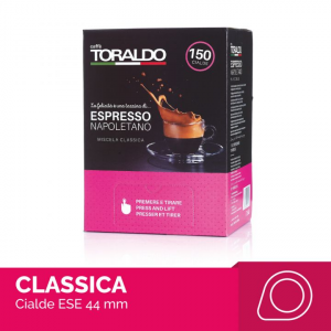 Caffè Toraldo miscela classica box 150 cialde ESE carta filtro compostabile