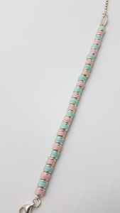 Bracciale DoDo Mariani con conchiglie smaltate azzurre e rosa, vendita on line | OREFICERIA BRUNI IMPERIA