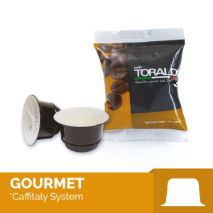 100 capsule compatibili Caffitaly miscela gourmet arabica Toraldo