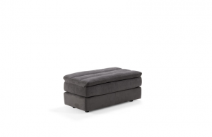 Mod. ICARO - Composizione divano con poltrona, 2 pouf e chaise longue
