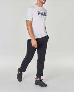 T-shirt bianca mezza manica con logo Fila stampato sul petto