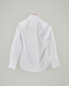 Camicia bianca in popeline stretch con taschino 8-14 anni