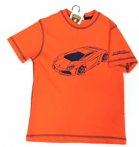 Lamborghini Boys Bi Coloro Gallardo Sketch T-shirt Arancione 