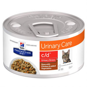 Hill's - Prescription Diet Feline - c/d Urinary Stress Stew - 82g x 6 lattine
